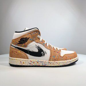 AIR JORDAN 1 MID SE 'BRUSHSTROKE PAINT SPLATTER'